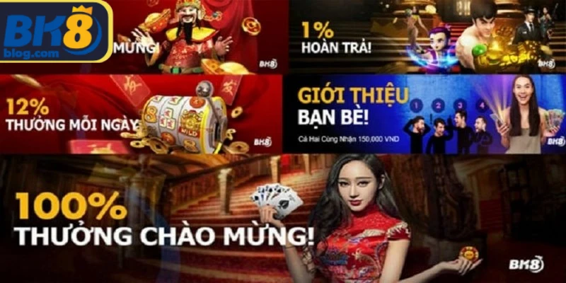 Khuyến mãi BK8 mang đến phần thưởng chào mừng hấp dẫn